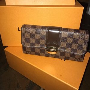 Brown Sistina DE Portefeille Long Bifold Wallet